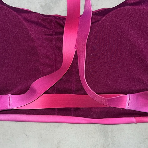 Athleta   Racer back Bra Variations of pink/purple interior removable pads  Sz M - Picture 7 of 9